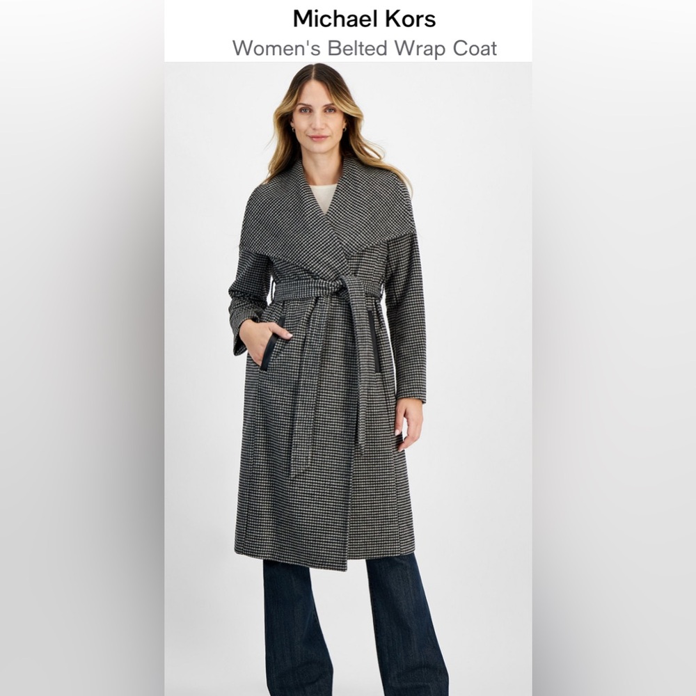Michael Kors Women’s Belted Wrap Coat